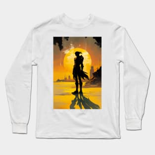 Beyond the Stars: The Alien Bounty Hunter's Lethal Hunt Long Sleeve T-Shirt